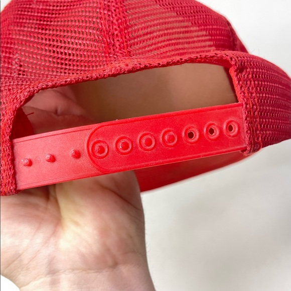 True Vintage Armadillo Brand Red NASA hat Trucker - Picture 10 of 13